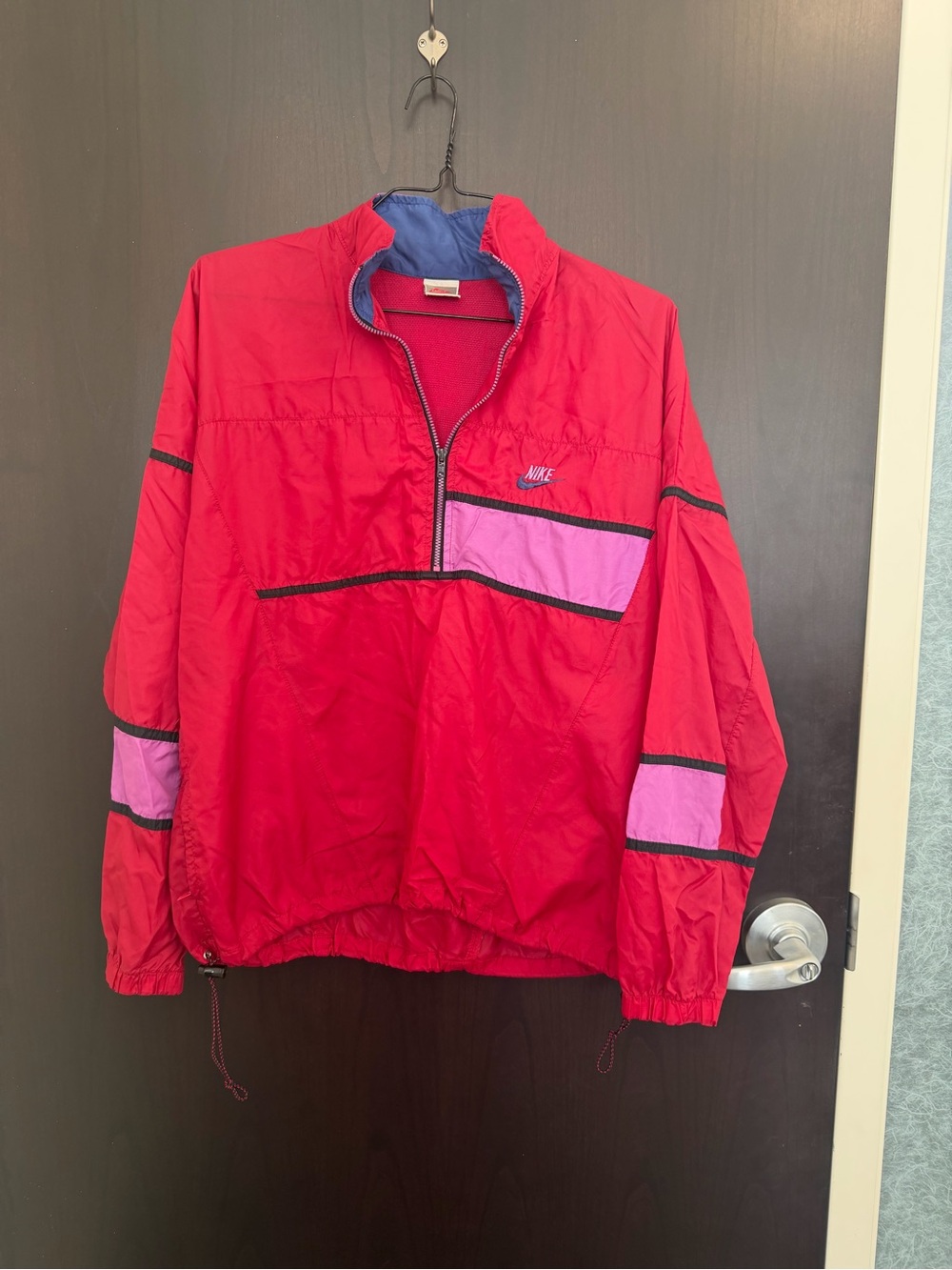 Vintage Nike Red & Pink Pullover Windbreaker